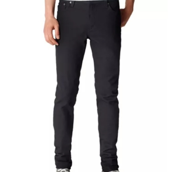 VNTG LEVI'S 510 BLACK SKINNY JEAN SZ31/32 RAW HEM - Picture 9 of 11